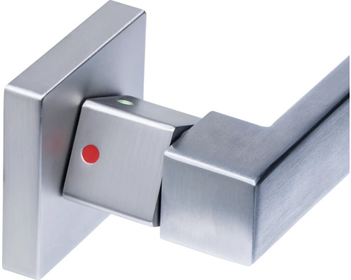 Roestvrijstalen deurgreep met rode en groene indicator