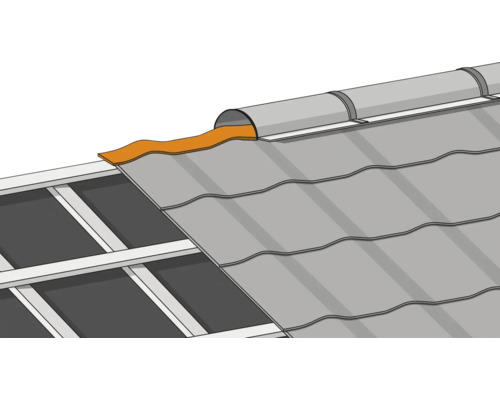 Dakconstructie met dakpannen en isolatie