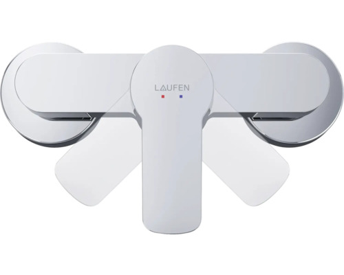 Laufen Logo op een kraan