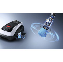 Robotmaaier met afgebeelde motor