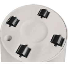 Onderaanzicht van een container met rollen