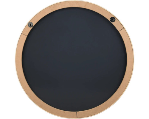 Ronde lei met houten frame en ophangpunten aan de achterkant