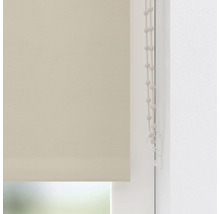Beige raamrolgordijn met kettingbediening