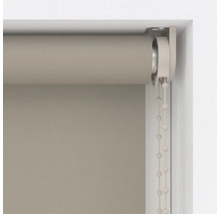 Beige zijrolgordijnen met kettingbediening voor raamdecoratie