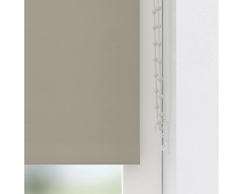 Beige rolgordijn met kogelketting