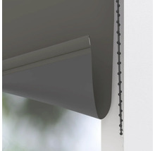 Grijs rolgordijn met kettingbediening voor raamdecoratie