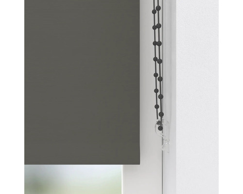 Close-up van een rolgordijn als raamdecoratie