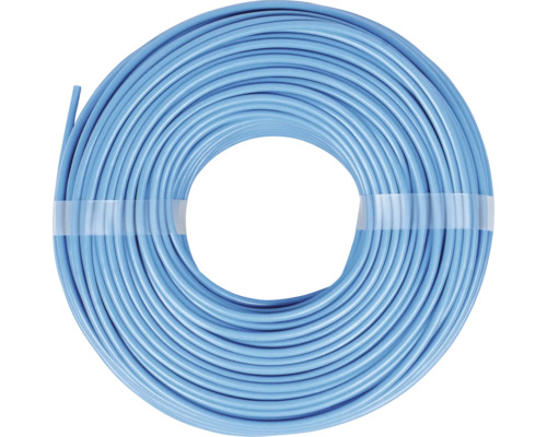 Blauwe kabel op een rol