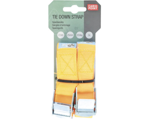 Spanbanden, 2,5 meter lang, 25 millimeter breed, 2 stuks