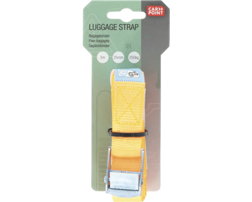 Bagageband met een lengte van 5 meter, een breedte van 25 millimeter en een maximale belasting van 250 kilogram