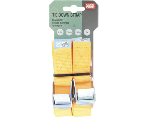 Spanbanden, 4,5 meter lang, 25 millimeter breed, 2 stuks