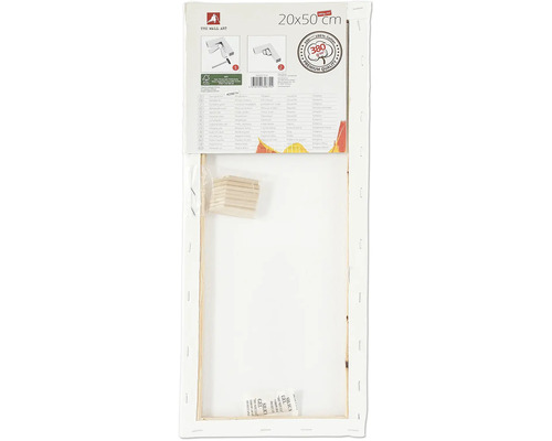 Canvas op spieraam met afmetingen 20x50 cm
