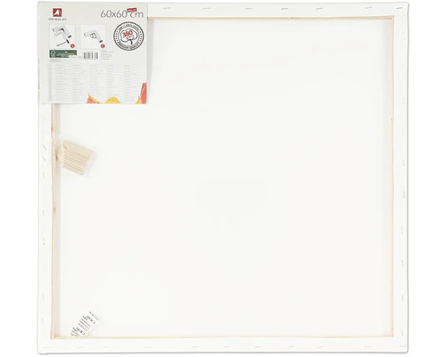 Schildersdoek, 60 x 60 cm, opgespannen op frame