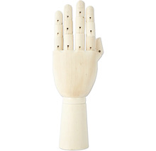 Houten hand met scharnieren