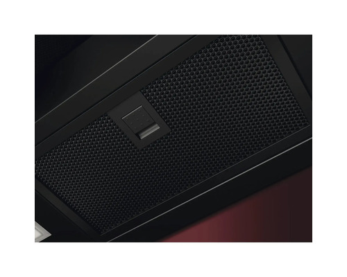 Afzuigkap met metalen rooster en schakelaar