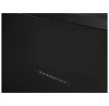 Afzuigkap met bedieningspaneel voor vermogensstanden en verlichting