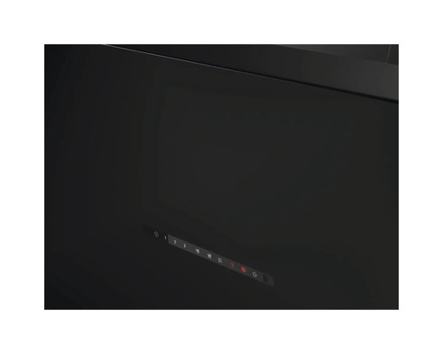 Afzuigkap met bedieningspaneel voor vermogensstanden en verlichting