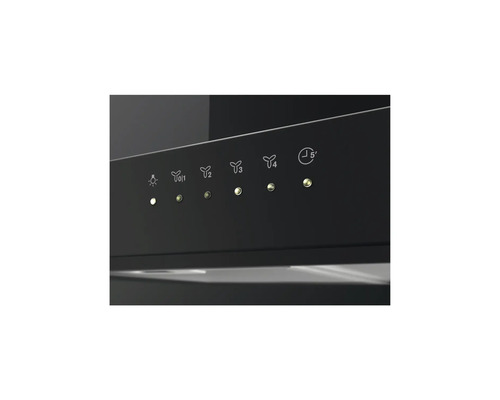 Close-up van de bedieningselementen van een afzuigkap