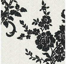 Behang met bloemmotief op een gestructureerde achtergrond