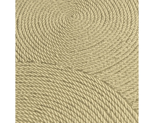 Close-up van een tapijt met spiraalpatroon