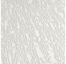 Wit reliëfbehang met plantenmotief