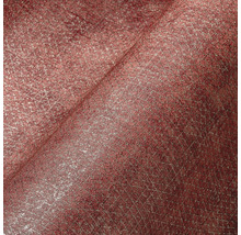 Close-up van een rood vinyl behang met een driehoekig patroon