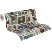 Behangrol met dierenmotieven in fotolijsten