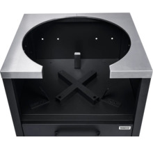 Tenneker grilltafel met roestvrijstalen oppervlak en interieur voor grillaccessoires