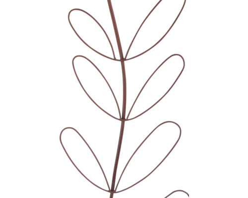 Decoratieve metalen plant met bladvormige elementen
