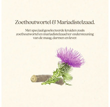 Zoethoutwortel en mariadistelzaad.