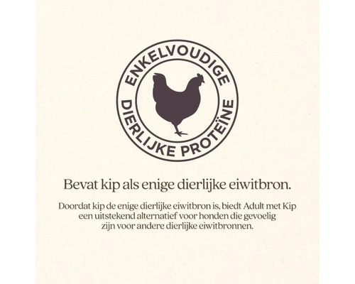 Symbool voor dierlijk eiwit van kip