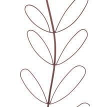 Decoratieve metalen plant met filigraan bladeren