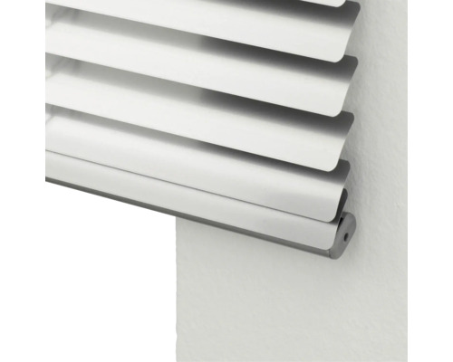 Detail van een jaloezie voor raamdecoratie en privacy