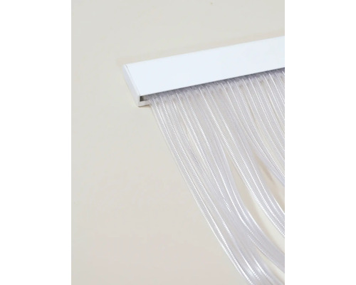 Lamellengordijn van kunststof met witte houder