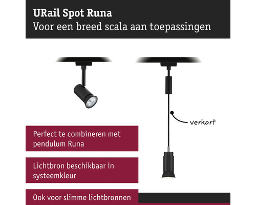 URail Spot Runa voor verschillende toepassingen.