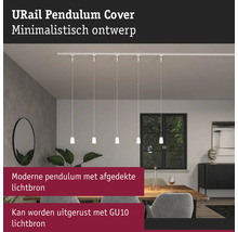 URail pendellamp met minimalistisch ontwerp boven eettafel