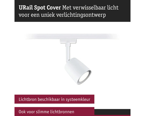 URail spotcover met verwisselbaar licht voor een uniek verlichtingsontwerp