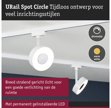 URail Spot Circle LED-Plafondlamp, dimbaar, warm wit