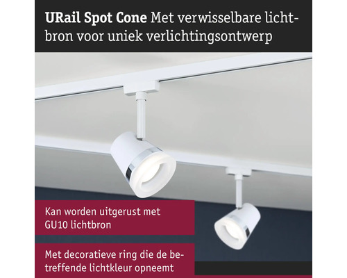 URail Cone spot met verwisselbare lamp voor individueel lichtontwerp