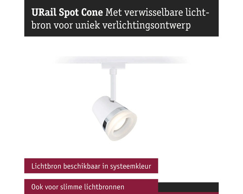 URail Spot Cone met verwisselbare lichtbron voor uniek verlichtingsontwerp