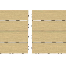 Twee houten terrastegels