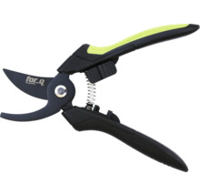 Tuinschaar met veer en for.q logo