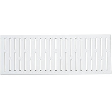 Witte kunststof afdekking met sleuven voor afwateringsgoten