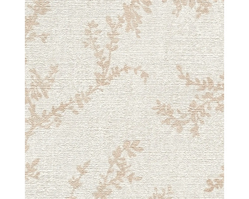 Behang met bladmotief