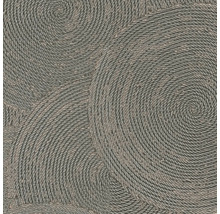 Behang met cirkelvormig touwpatroon