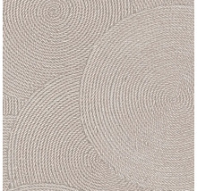 Close-up van een behang met een cirkel- en touwpatroon