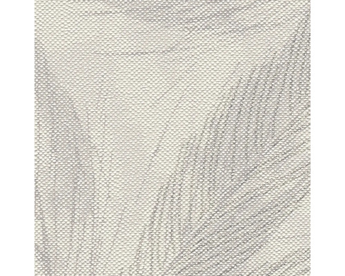 Close-up van behang met bladmotief en textielstructuur