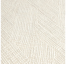 Close-up van een wit structuurbehang met geometrisch patroon