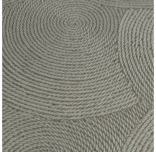 Detailopname van een vinylbehang met spiraalvormig touwpatroon