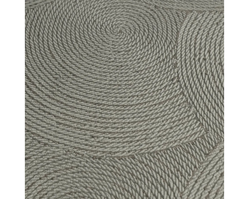 Detailopname van een vinylbehang met spiraalvormig touwpatroon